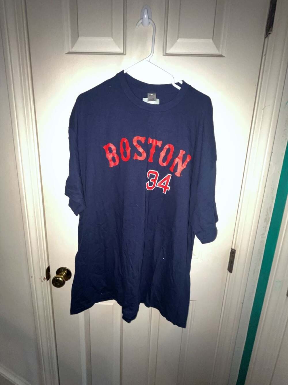 Boston Red Sox David Ortiz 34 T-Shirt Navy Blue 2XL